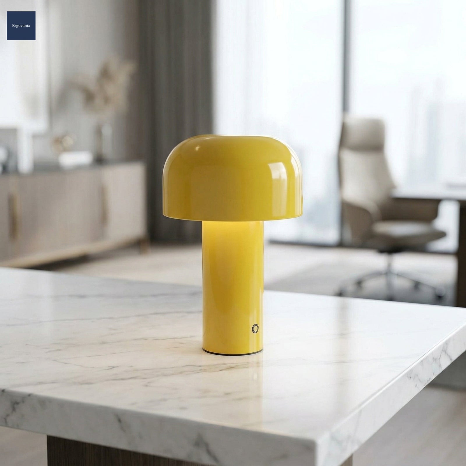 Rechargeable Mushroom Lamp Yellow variant