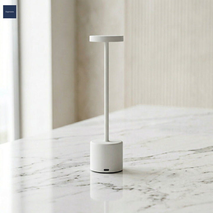 Rechargeable LED tableside lamp White variant