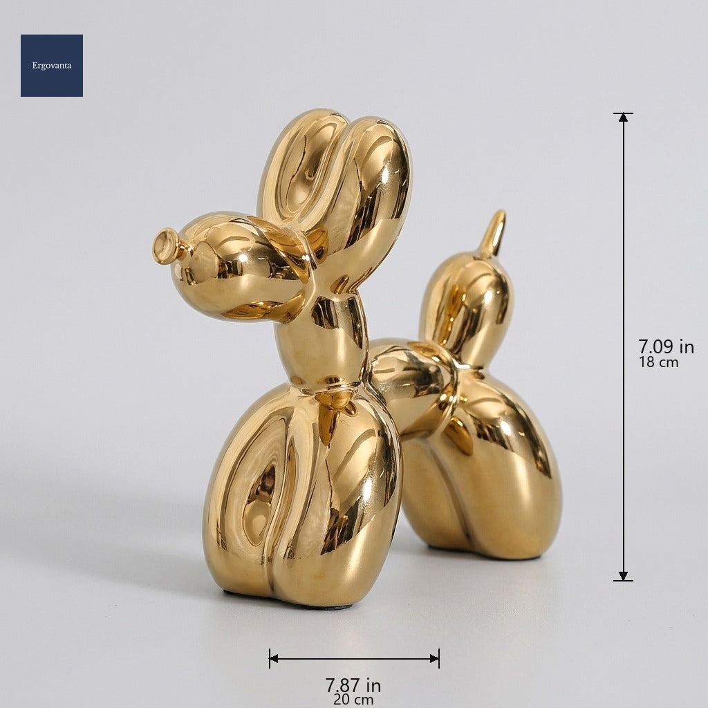 Modernist balloon dog Gold dimensions