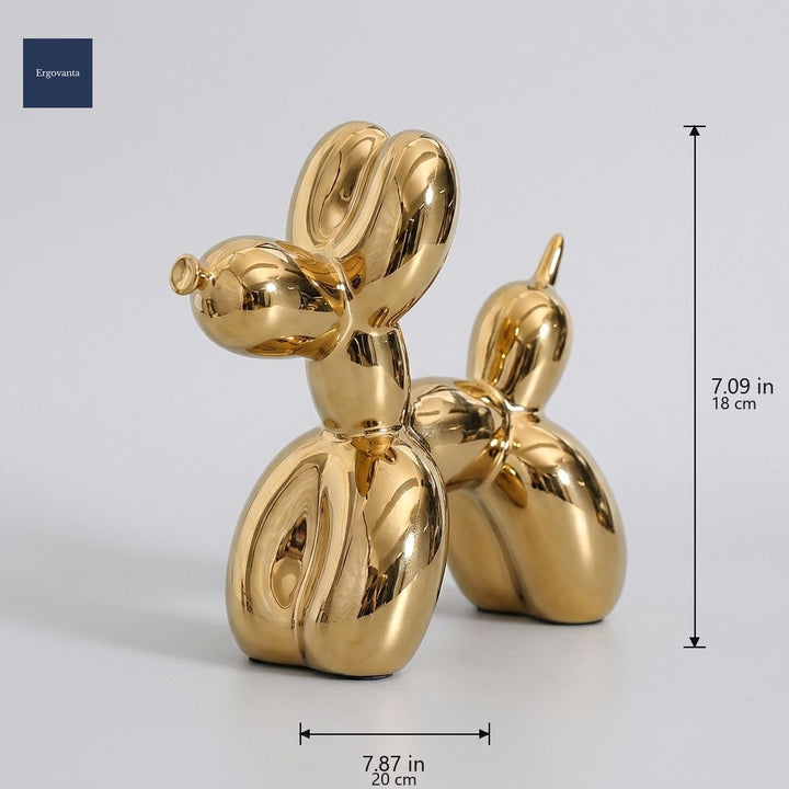 Modernist balloon dog Gold dimensions