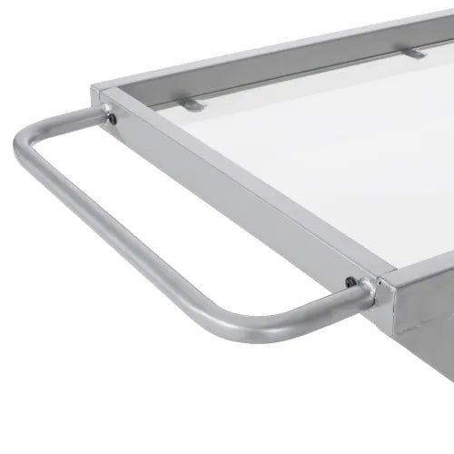 Z-Frame Glass Bar Cart, detail closeup 3