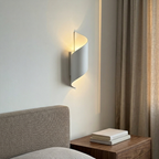 Spiral Up-Down Wall Sconce in White