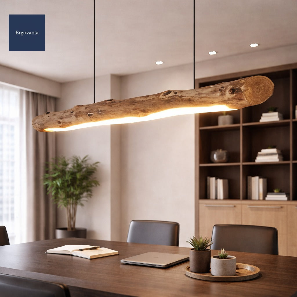 Japanese Style Wood LED Chandelier