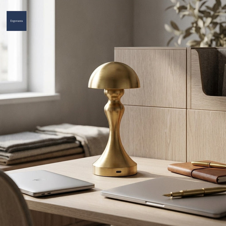 Cordless lamp Dome shade silhouette
