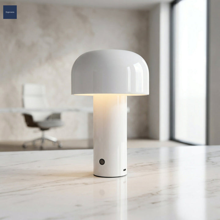 Rechargeable Mushroom Lamp White variant
