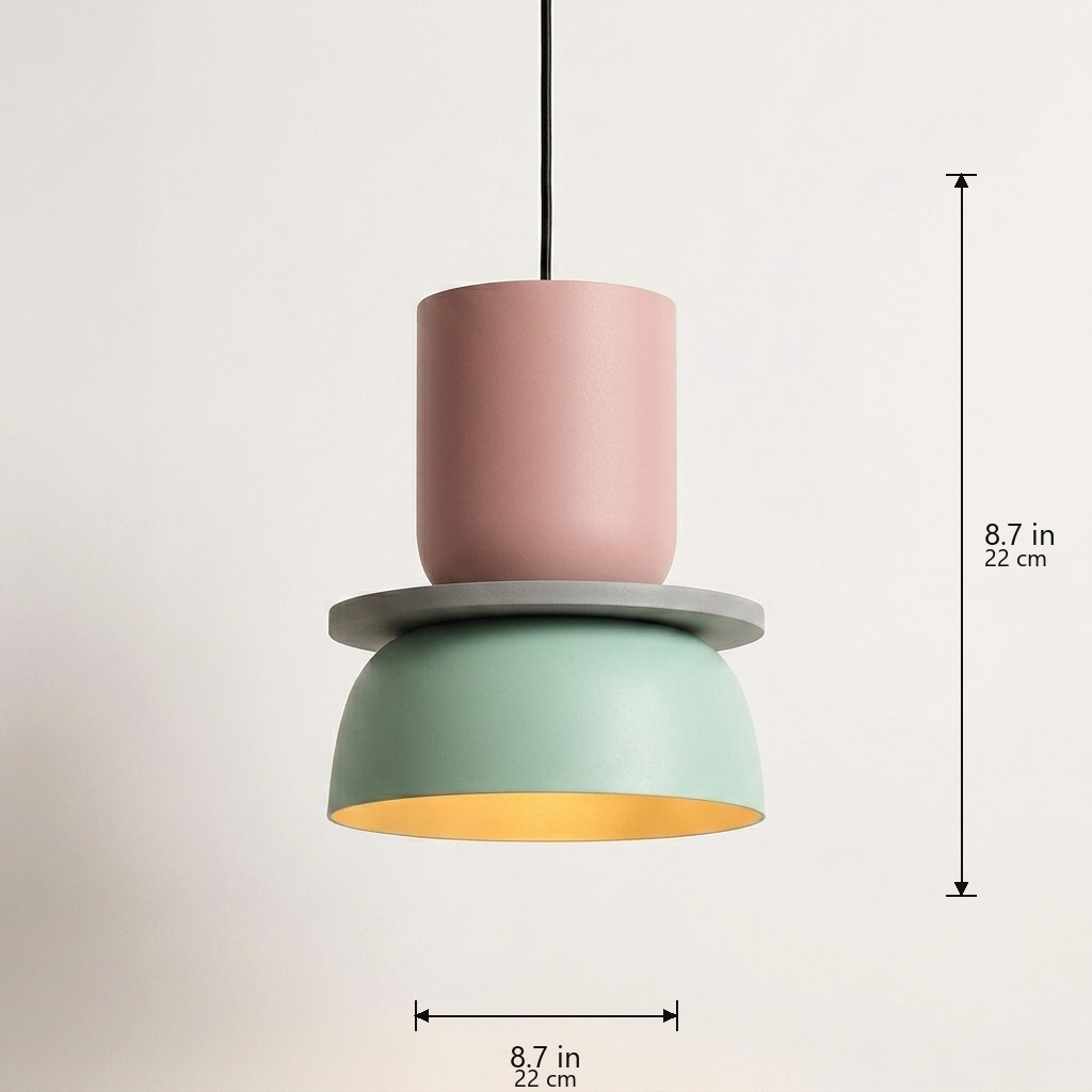 Stacked pendant dimensions, medium
