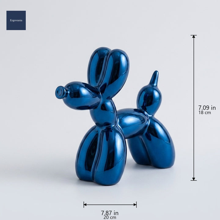 Modernist balloon dog Blue dimensions