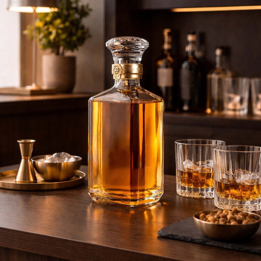 Sealed Glass Wine Dispenser Set, styled hero shot 3