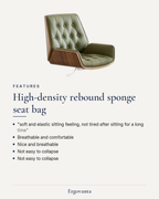 Bentwood tufted office chair editorial card