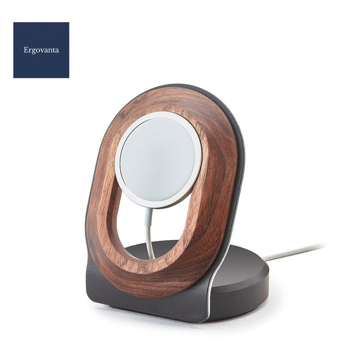 Walnut Magnetic Wireless Charger Stand