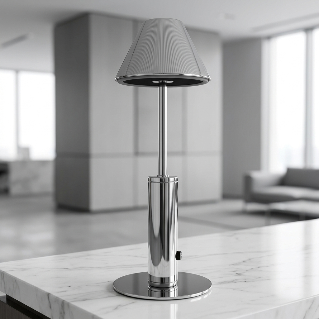 Cordless Tableside Lamp, Silver
