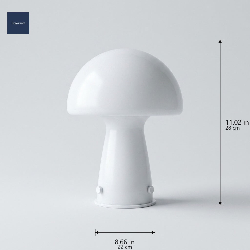 Glass Mushroom lamp dimensions
