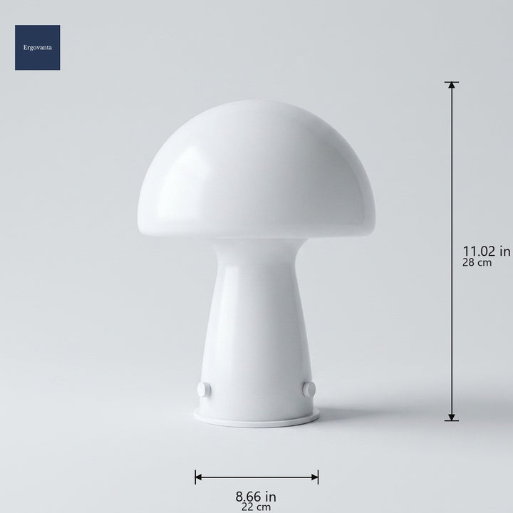 Glass Mushroom lamp dimensions