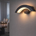 Curved LED Motion Sensor Wall Light, styled hero shot