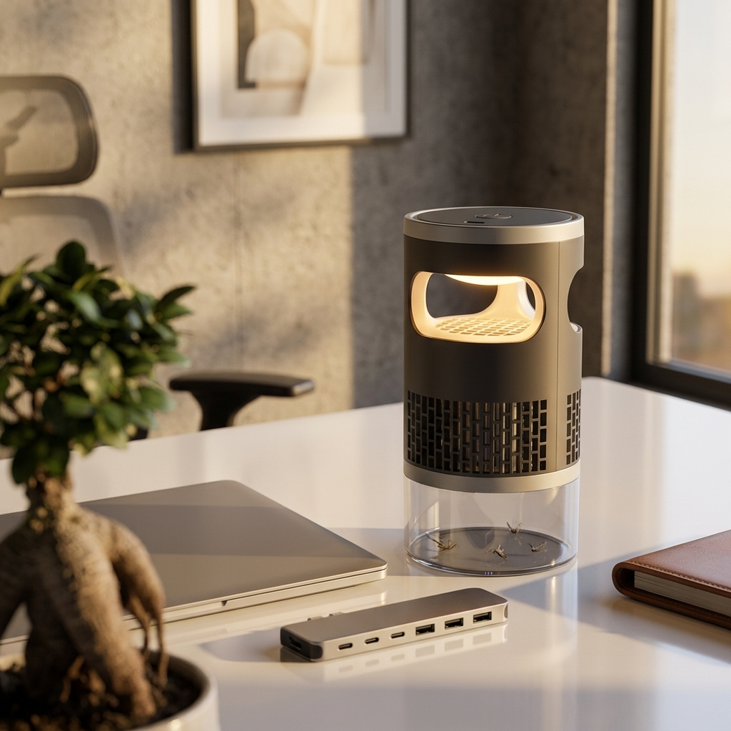 Cordless Mosquito Lamp, styled hero shot 3