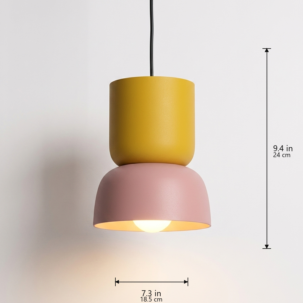 Stacked pendant dimensions, small