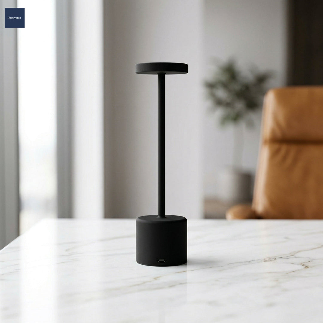 Rechargeable LED tableside lamp Black variant