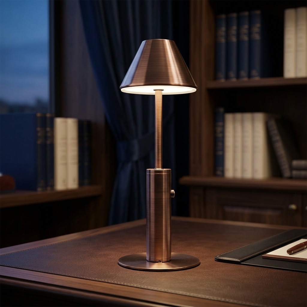 Cordless Tableside Lamp, Red