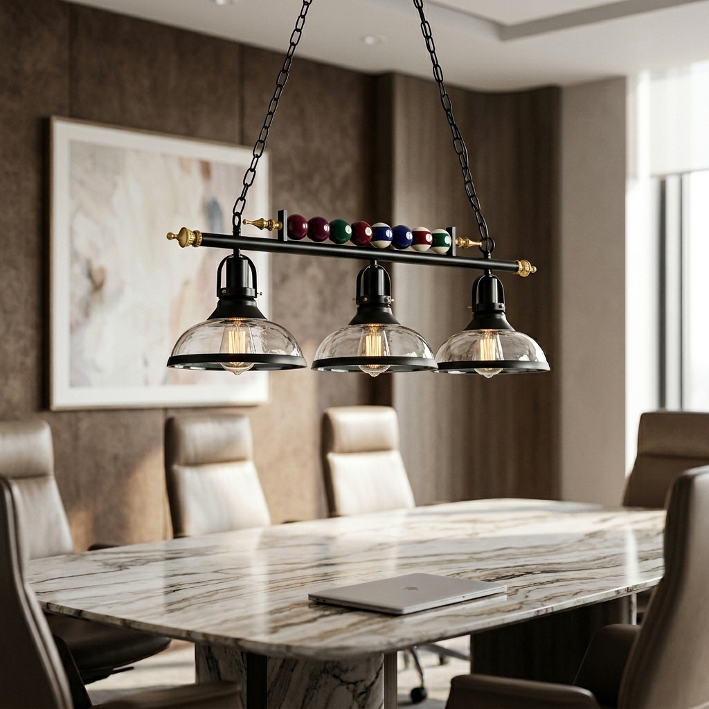 Billiard Bar Pendant Light, styled hero shot