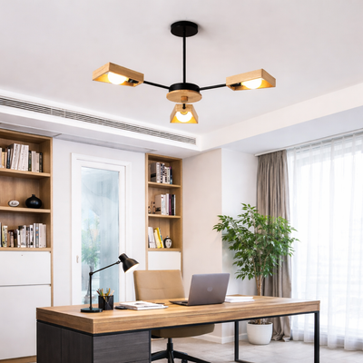Driftwood - Solid Wood Branch LED Chandelier - Natural Modern Ceiling Light