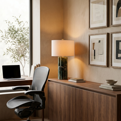 Ember - Modern Minimalist Table Lamp - Warm Ambient Desk Light