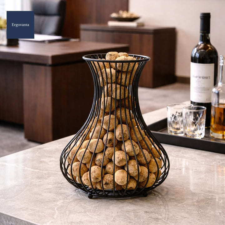 Cork Collection Basket - European Style Bar Accent
