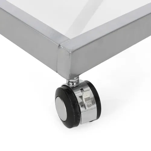 Z-Frame Glass Bar Cart - Modern Serving Trolley