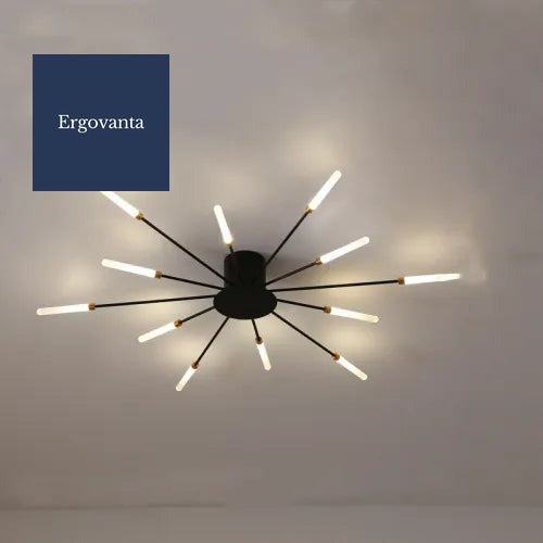 Modern Firework LED Ceiling Light - Minimalist Statement Fixture