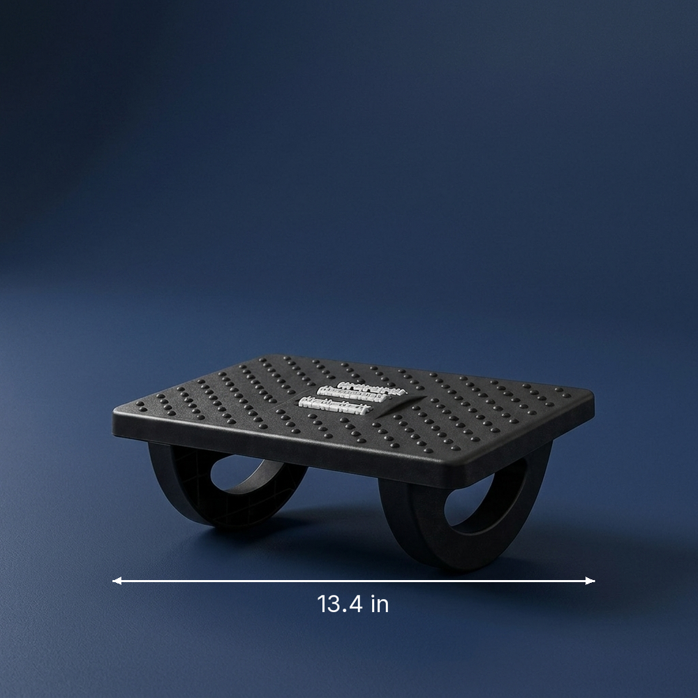 Footing - Under-Desk Foot Rest - Ergonomic Office Foot Stool dimension drawing