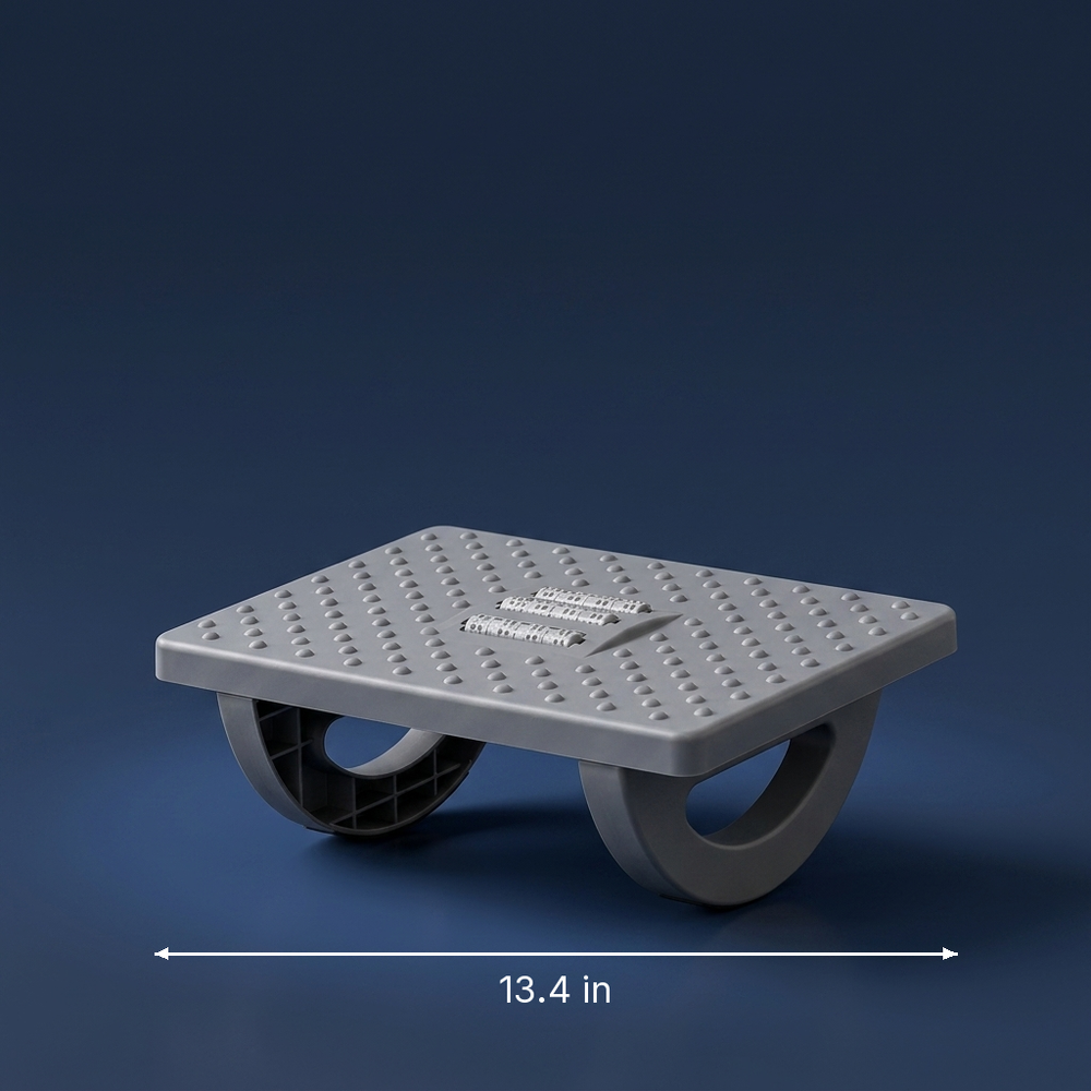 Footing - Under-Desk Foot Rest - Ergonomic Office Foot Stool dimension drawing