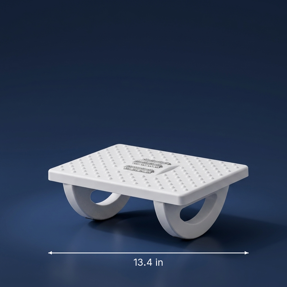 Footing - Under-Desk Foot Rest - Ergonomic Office Foot Stool dimension drawing