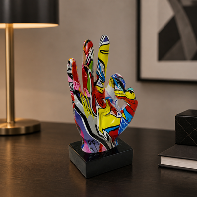 Gesture - Modern Graffiti Gesture Sculpture - Contemporary Sculpture in multicolor