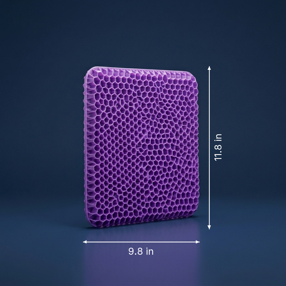 Glacier - Gel Seat Cushion - Cooling Office Seat Cushion dimension drawing