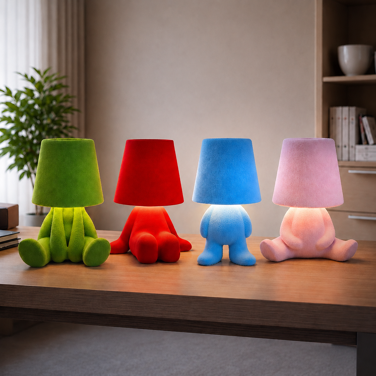 Golden Man Table Lamp Night Light, all four colours