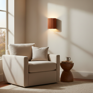 Grotto - Resin Wall Light in orange