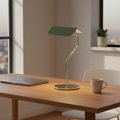 Heron - Desk Lamp in green