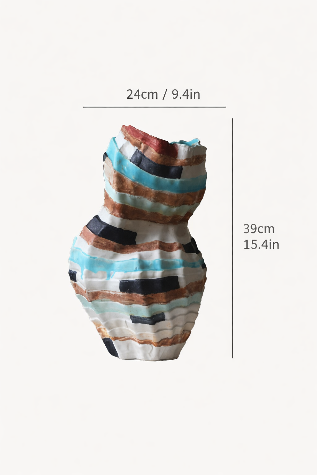 Handmade Ceramic Vase - European Sculptural Decor