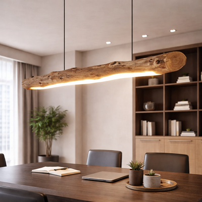Komorebi - Japanese Style Wood LED Chandelier - Minimalist Pendant