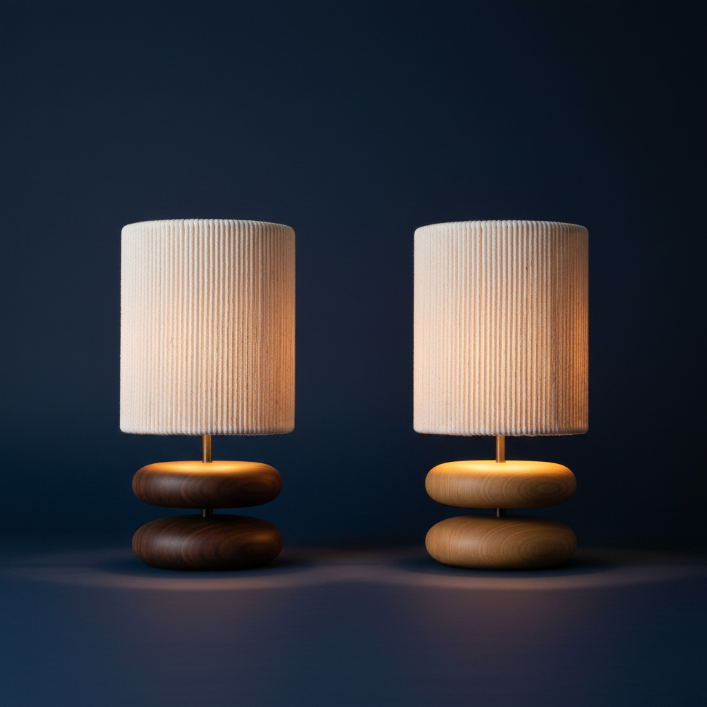 Kumo - Japanese Wood Table Lamp, all colorways