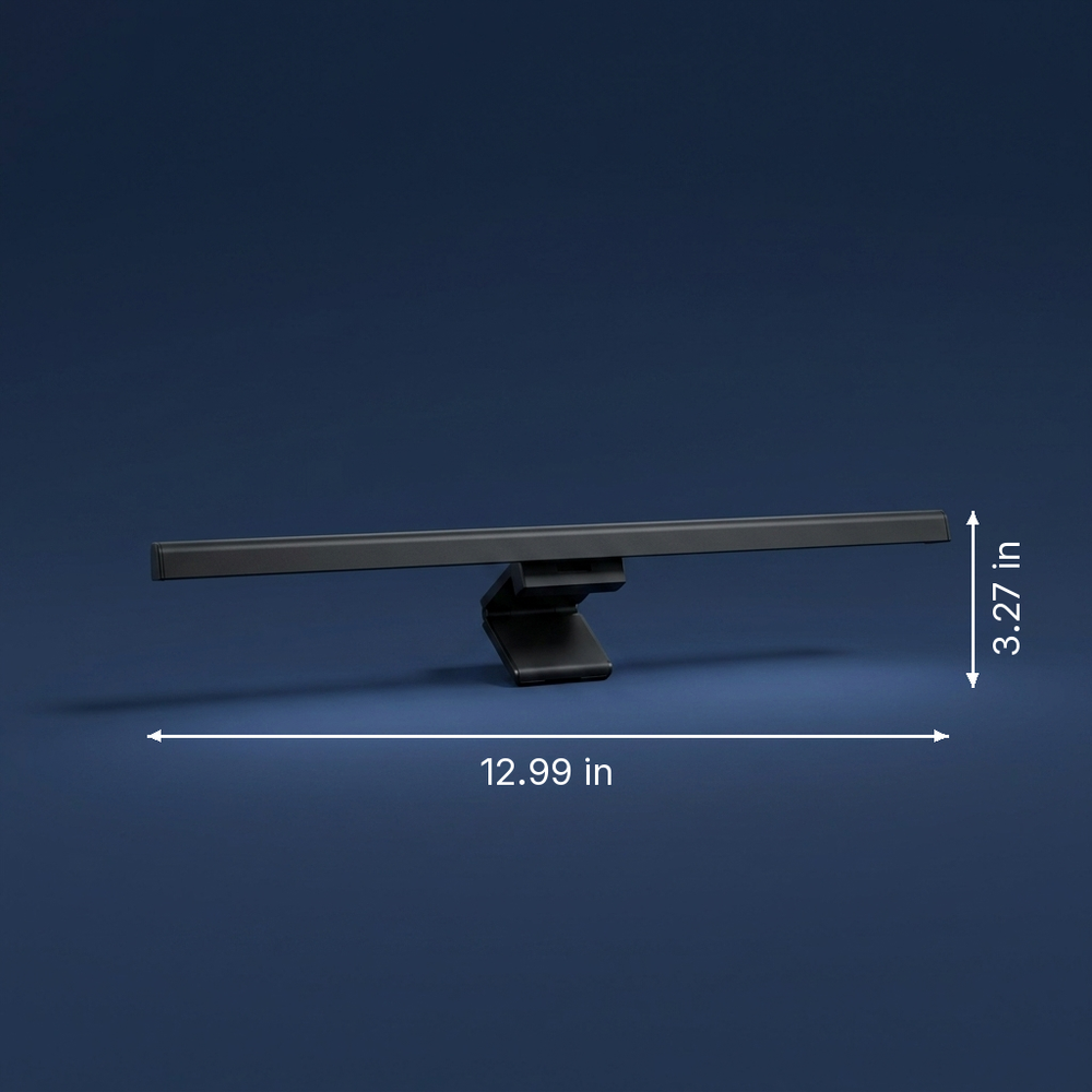 Lumina - Slim Monitor Light Bar - Three-Tone Touch-Dim Desk Light dimension drawing