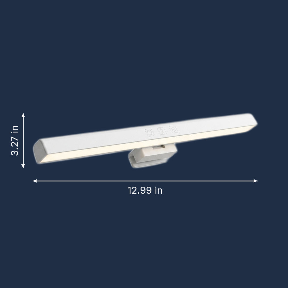 Lumina - Slim Monitor Light Bar - Three-Tone Touch-Dim Desk Light dimension drawing