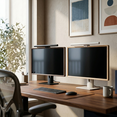 Lumina - Slim Monitor Light Bar - Three-Tone Touch-Dim Desk Light