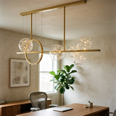 Lyra - Modern Crystal LED Chandelier - Statement Ceiling Fixture