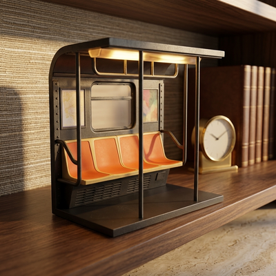 Metro - Retro Subway Train Desk Lamp - Vintage Metro LED Accent