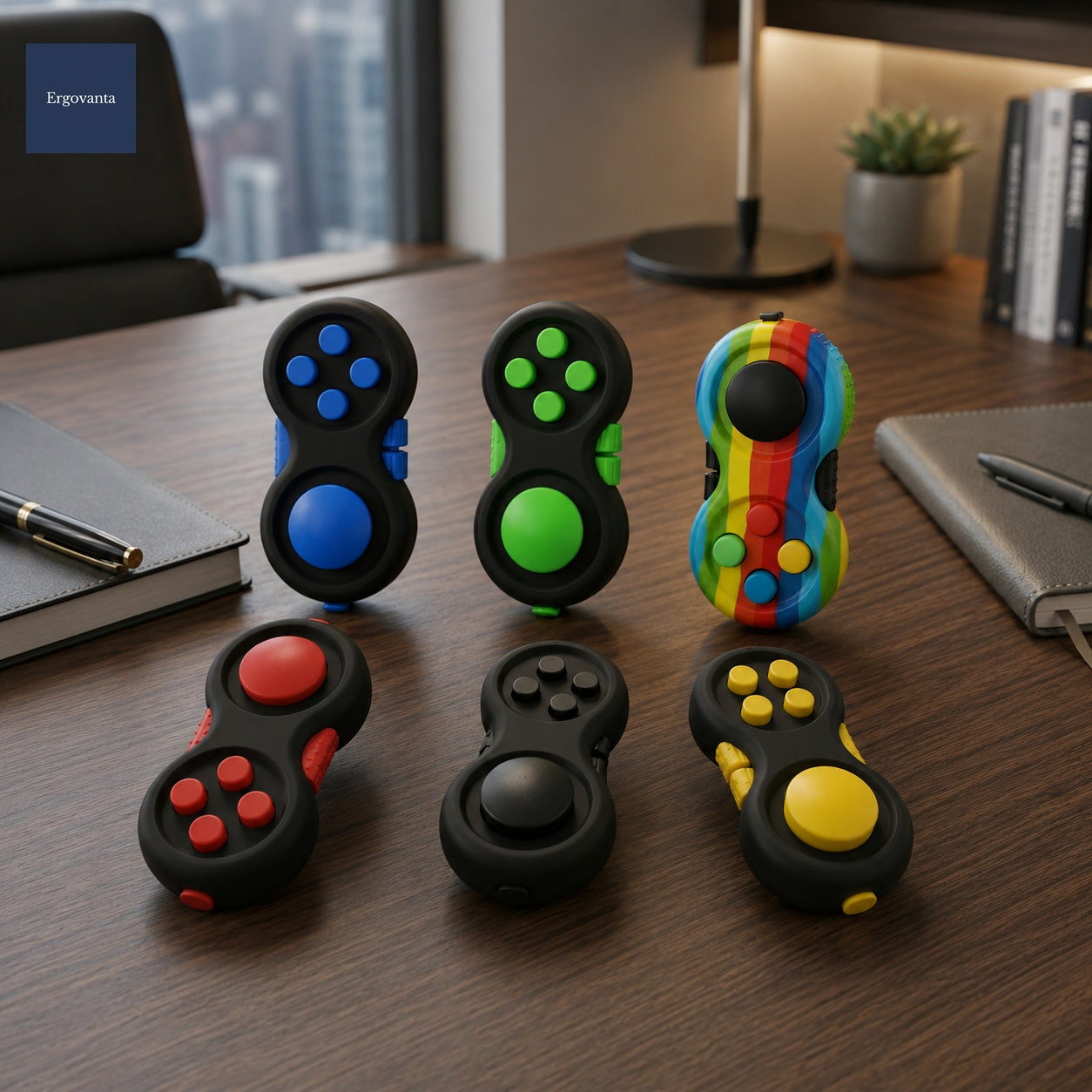 Multifunctional Fidget Stress Relief Pad - Compact Desk Focus Tool