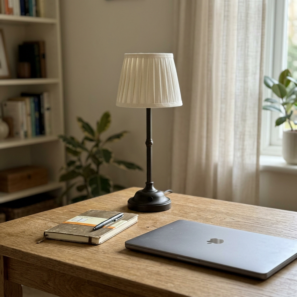 Nightcap in Black, in a workspace