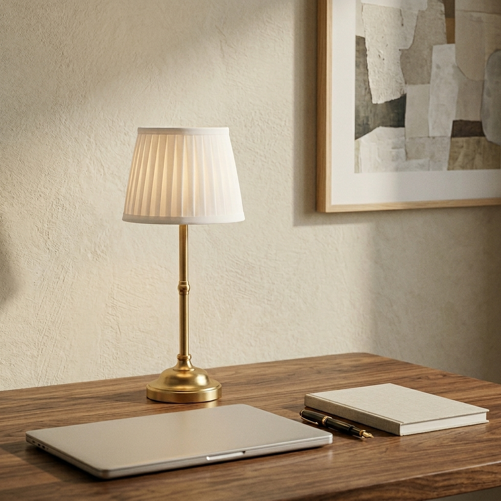 Nightcap in Gold, in a workspace