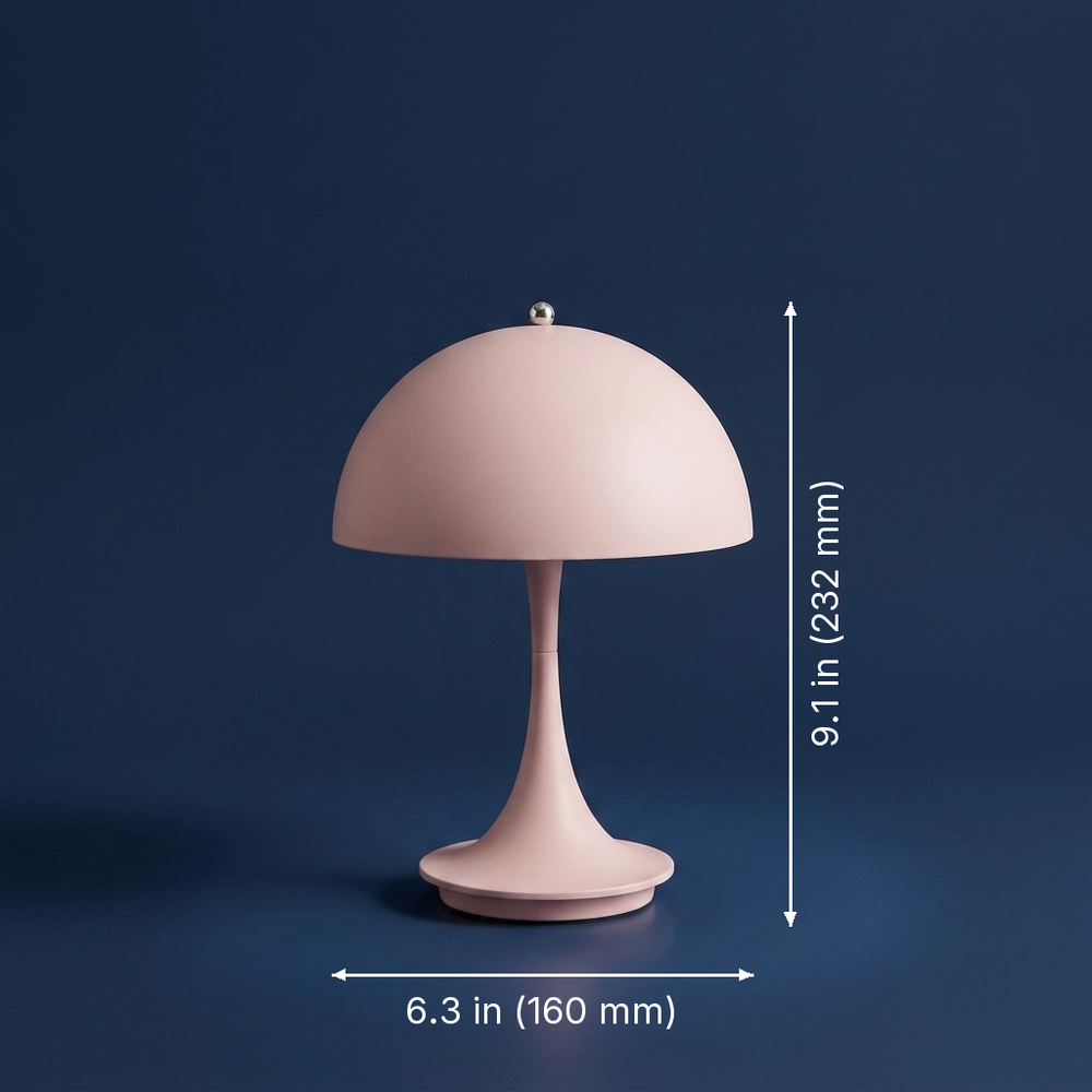 Nord - Scandinavian Touch-Dim Desk Lamp - Cordless Philips LED Office Light dimension drawing