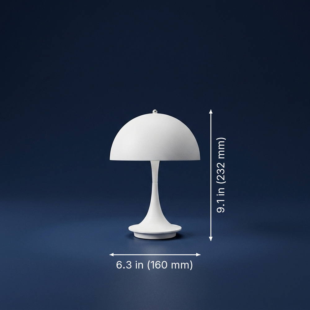 Nord - Scandinavian Touch-Dim Desk Lamp - Cordless Philips LED Office Light dimension drawing