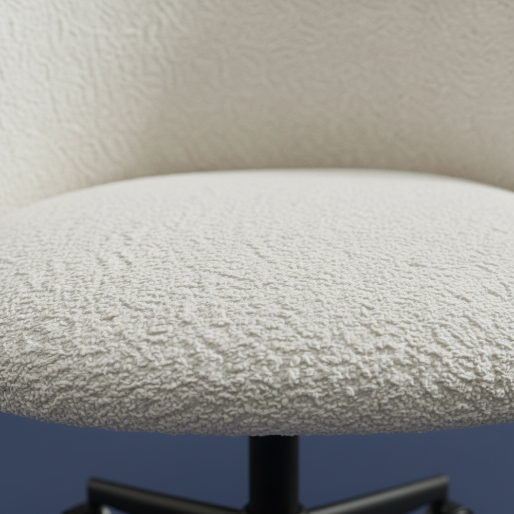 Nube - Boucle Task Chair, cream close up detail